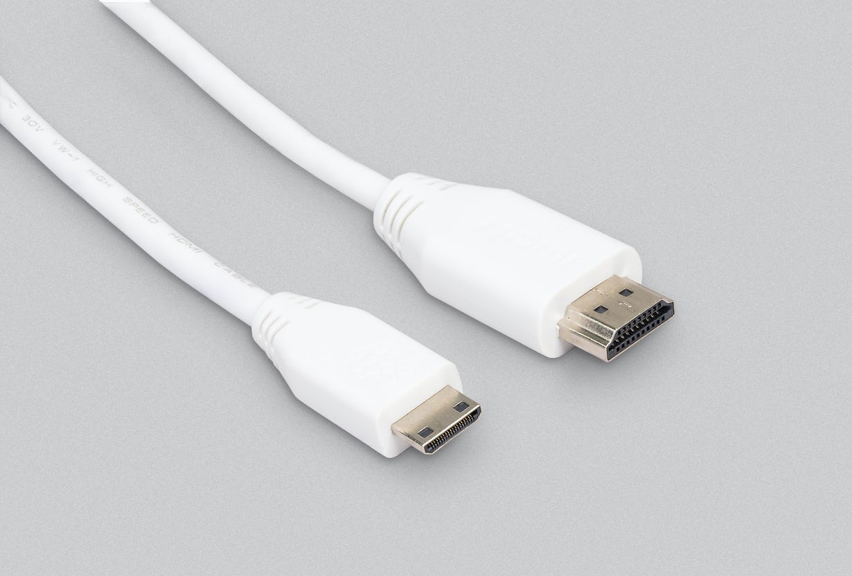 Official Raspberry Pi Mini HDMI to Standard HDMI Cable