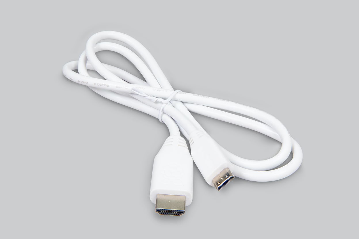Official Raspberry Pi Mini HDMI to Standard HDMI Cable