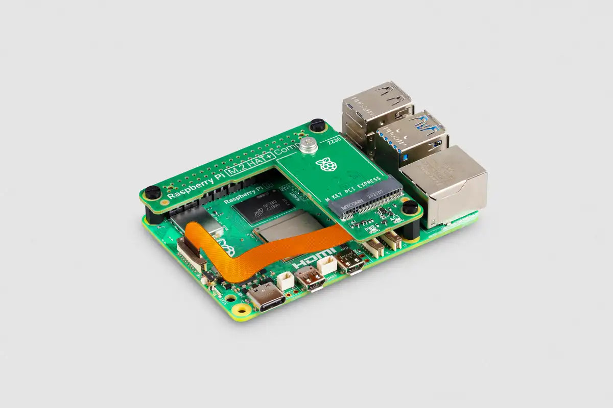 Raspberry Pi M.2 HAT+ (PCIe Expansion Board- Compact Version)