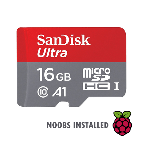 16GB microSD Card with NOOBS