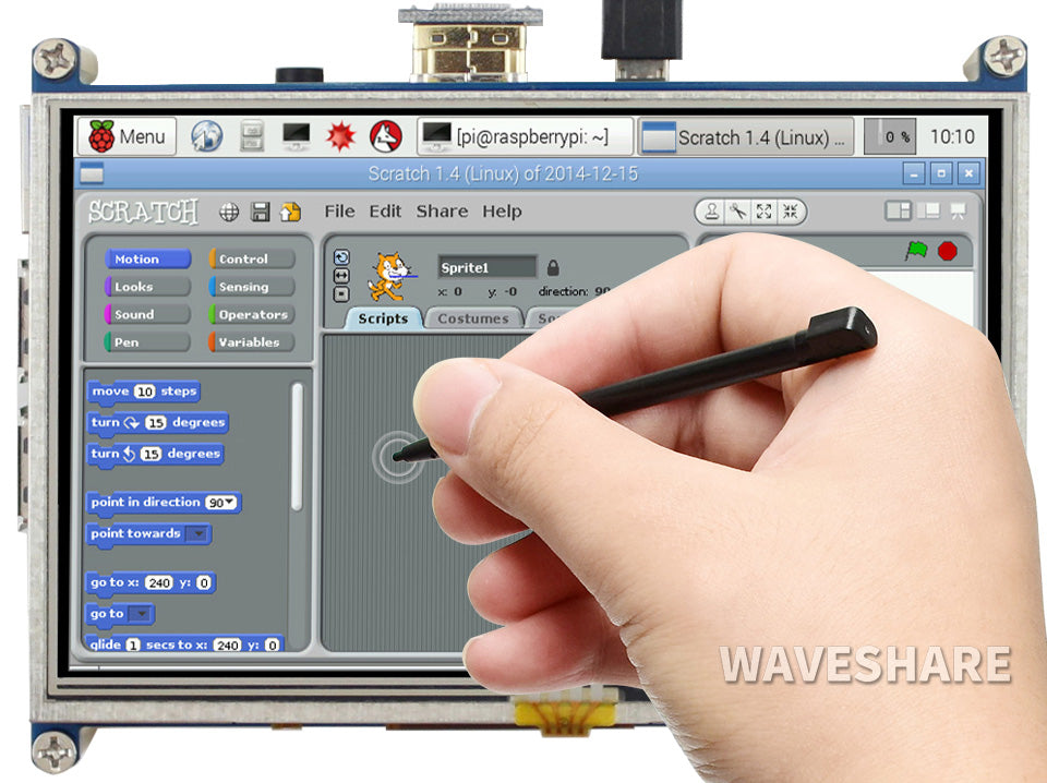 5inch Resistive Touch Screen LCD, 800×480, HDMI, Low Power