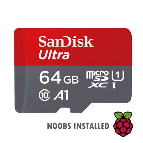 64GB microSD Card with NOOBS
