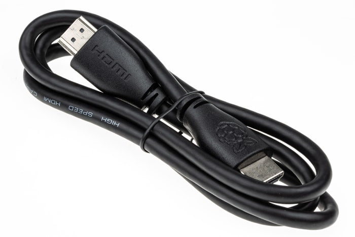 Official Raspberry Pi HDMI Cable – Black 1M