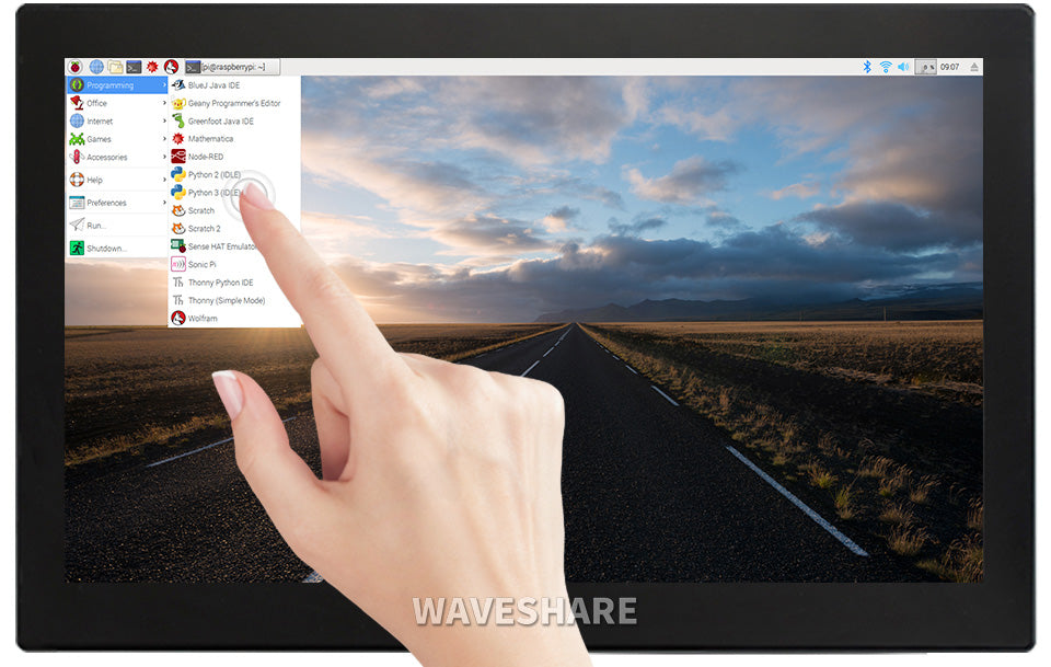 13.3inch Capacitive Touch Screen LCD with Case V2, 1920×1080, HDMI, IPS, Various Systems Support